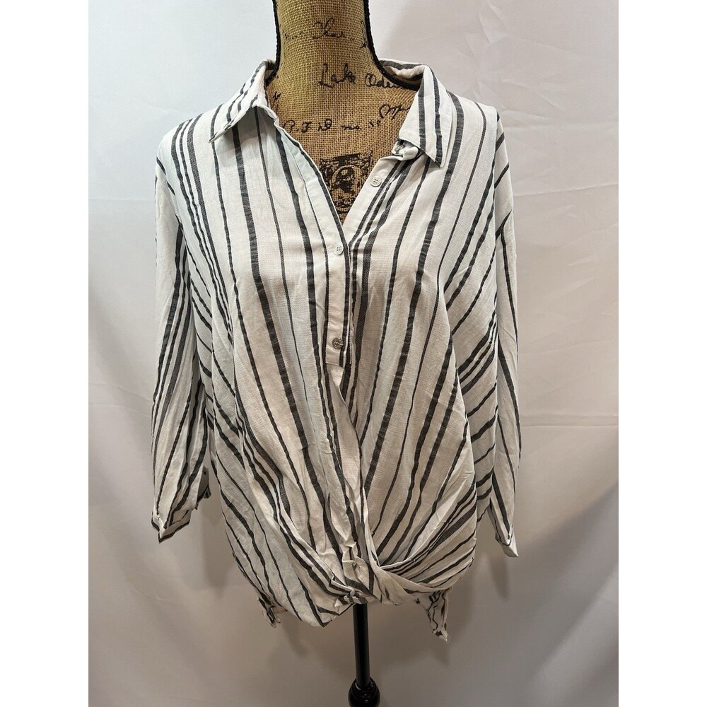 Womens Hopely Hi Low Cotton Blouse M